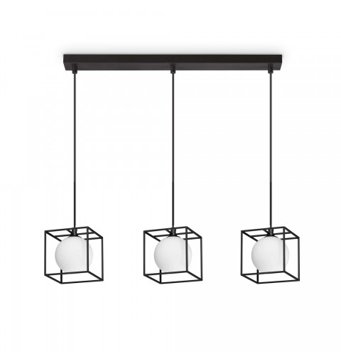 Ideal Lux LINGOTTO SP3 SINGLE NERO Mod. 327846 Lampada A Sospensione 3 Luci