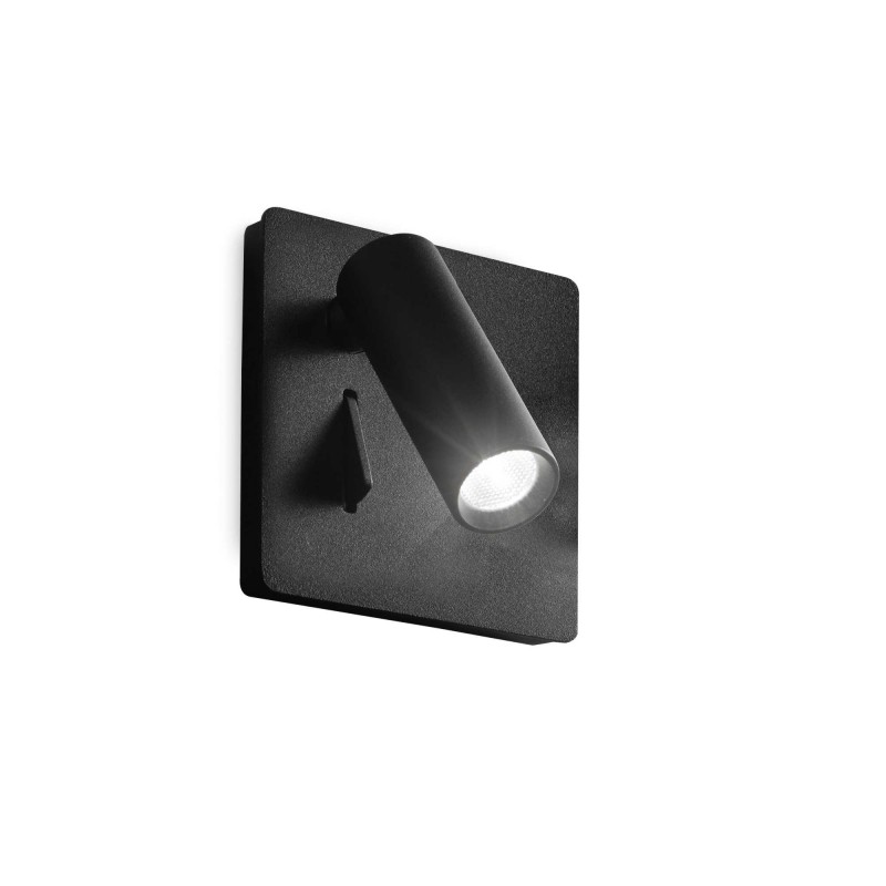 Ideal Lux LITE AP NERO Mod. 250113 Lampada Da Parete 1 Luce