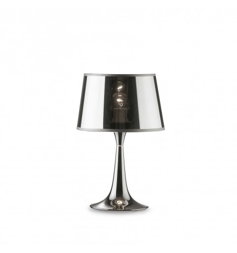 Ideal Lux LONDON TL1 SMALL CROMO Mod. 032368 Lampada Da Tavolo 1 Luce