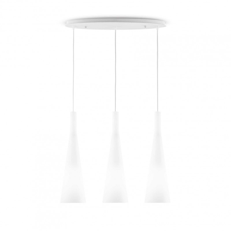 Ideal Lux MILK SP3 Mod. 030326 Lampada A Sospensione 3 Luci