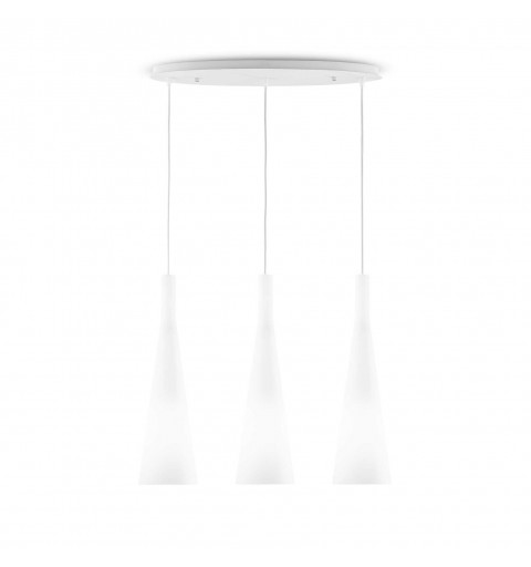 Ideal Lux MILK SP3 Mod. 030326 Lampada A Sospensione 3 Luci