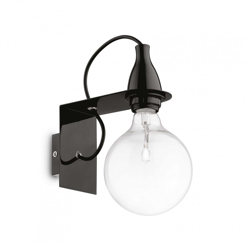 Ideal Lux MINIMAL AP1 NERO Mod. 045214 Lampada Da Parete 1 Luce