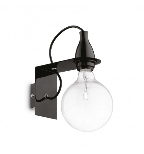 Ideal Lux MINIMAL AP1 NERO Mod. 045214 Lampada Da Parete 1 Luce