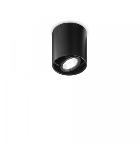 Ideal Lux MOOD PL1 D09 ROUND NERO Mod. 243924 Lampada Da Soffitto 1 Luce