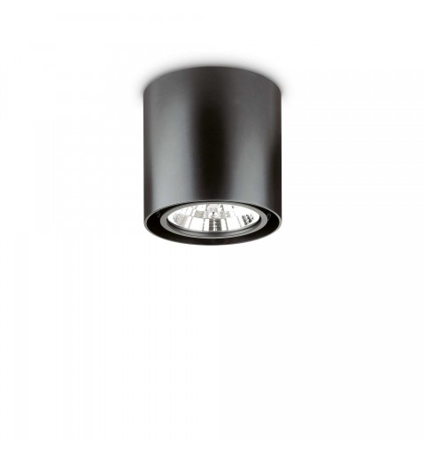 Ideal Lux MOOD PL1 D15 ROUND NERO Mod. 243450 Lampada Da Soffitto 1 Luce