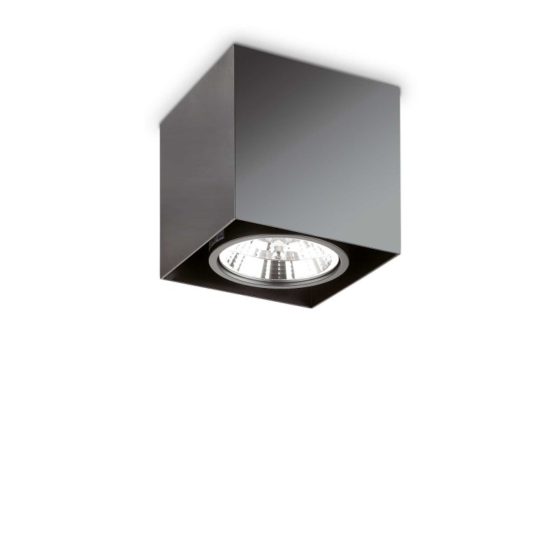 Ideal Lux MOOD PL1 D15 SQUARE NERO Mod. 243931 Lampada Da Soffitto 1 Luce