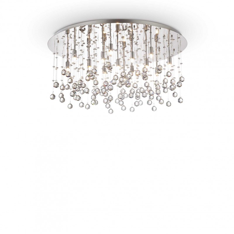 Ideal Lux MOONLIGHT PL15 CROMO Mod. 077819 Lampada Da Soffitto 15 Luci