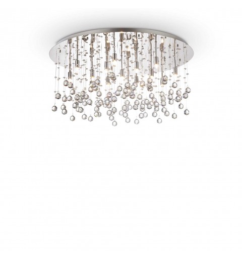 Ideal Lux MOONLIGHT PL15 CROMO Mod. 077819 Lampada Da Soffitto 15 Luci