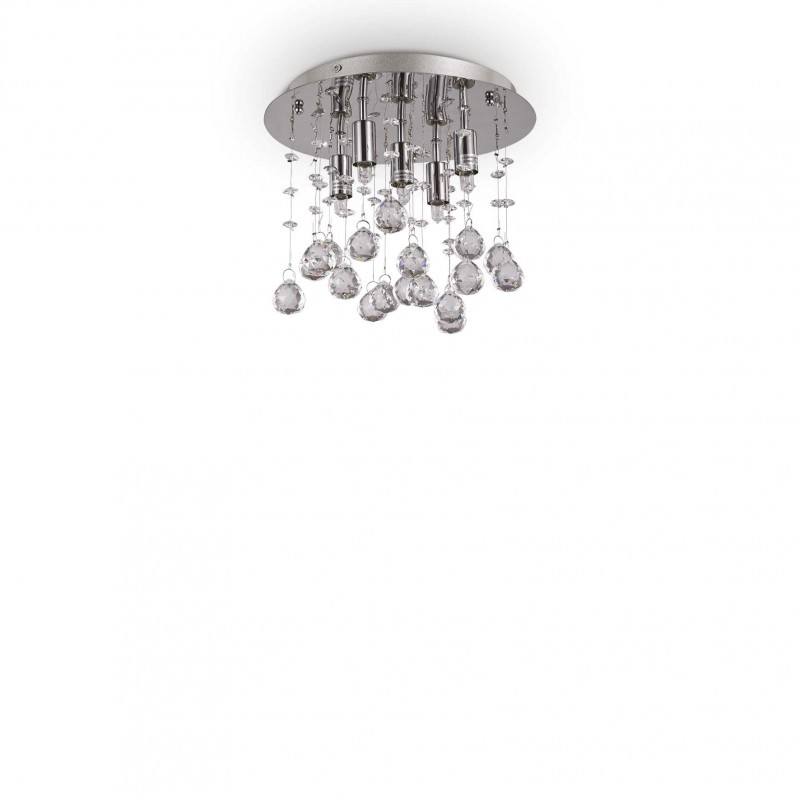 Ideal Lux MOONLIGHT PL5 CROMO Mod. 094649 Lampada Da Soffitto 5 Luci