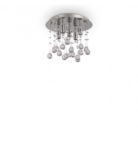 Ideal Lux MOONLIGHT PL5 CROMO Mod. 094649 Lampada Da Soffitto 5 Luci