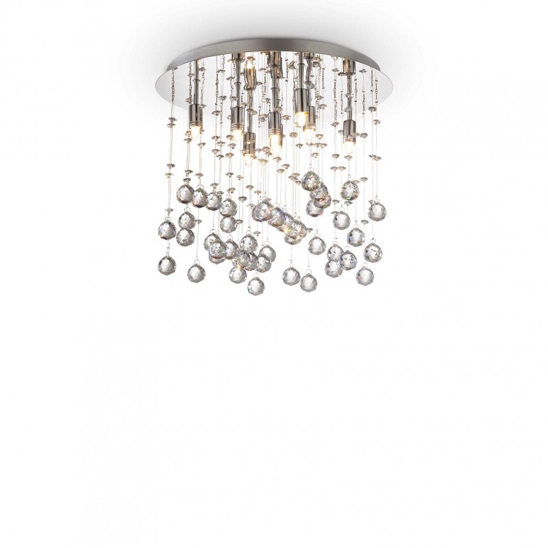 Ideal Lux MOONLIGHT PL8 CROMO Mod. 077796 Lampada Da Soffitto 8 Luci