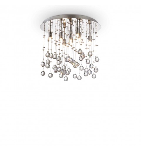 Ideal Lux MOONLIGHT PL8 CROMO Mod. 077796 Lampada Da Soffitto 8 Luci