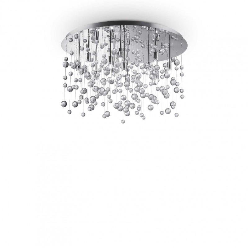 Ideal Lux NEVE PL12 CROMO Mod. 022239 Lampada Da Soffitto 12 Luci