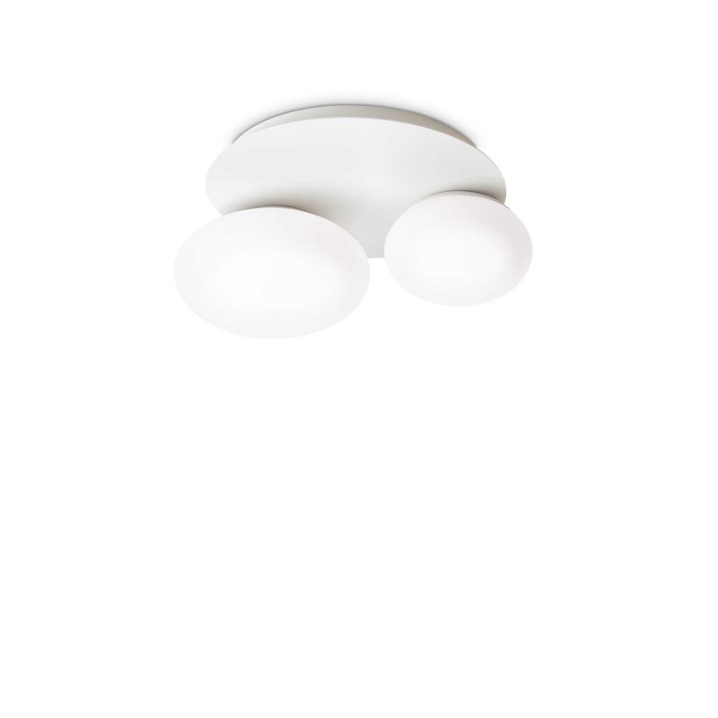 Ideal Lux NINFEA PL2 BIANCO Mod. 306957 Lampada Da Soffitto 2 Luci