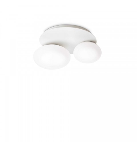 Ideal Lux NINFEA PL2 BIANCO Mod. 306957 Lampada Da Soffitto 2 Luci