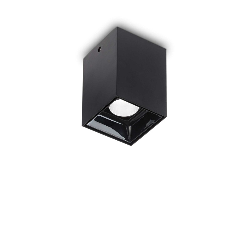 Ideal Lux NITRO PL SQUARE D05 NERO Mod. 206042 Lampada Da Soffitto 1 Luce