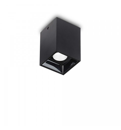 Ideal Lux NITRO PL SQUARE D05 NERO Mod. 206042 Lampada Da Soffitto 1 Luce