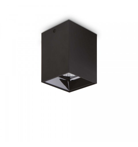 Ideal Lux NITRO PL SQUARE D07 NERO Mod. 206028 Lampada Da Soffitto 1 Luce