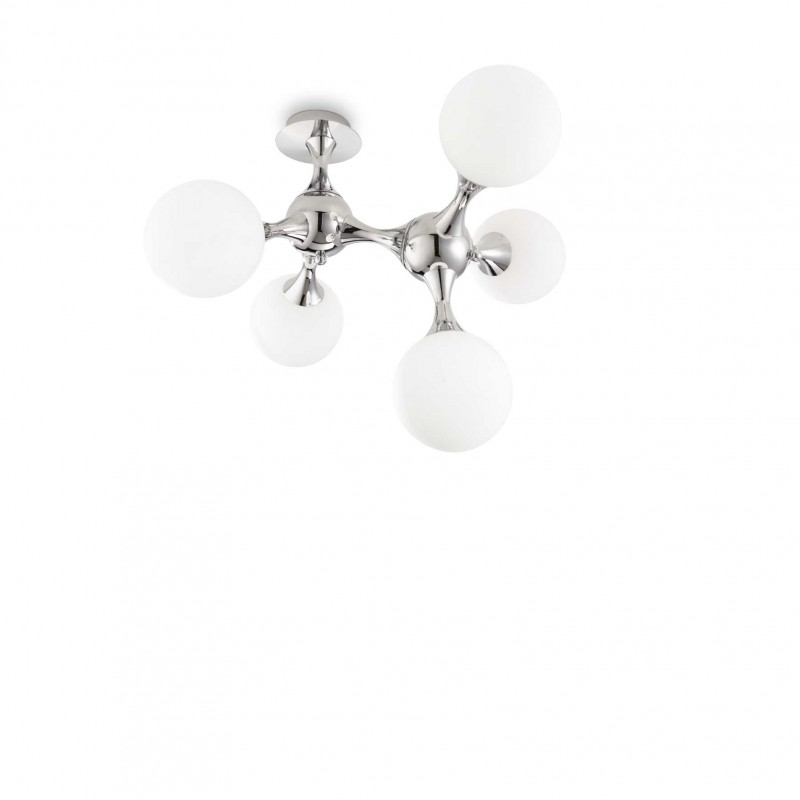 Ideal Lux NODI PL5 BIANCO Mod. 073712 Lampada Da Soffitto 5 Luci