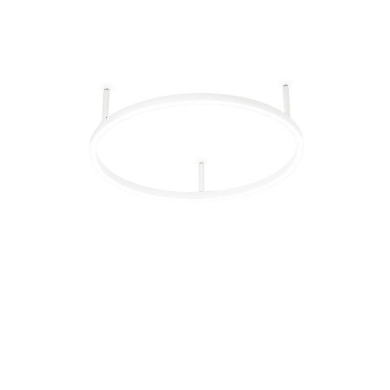 Ideal Lux ORACLE SLIM PL D050 ROUND 3000K ON-OFF WH Mod. 265971 Lampada Da Soffitto 1 Luce