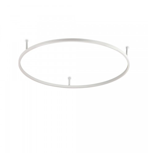 Ideal Lux ORACLE SLIM PL D090 ROUND 3000K ON-OFF WH Mod. 266015 Lampada Da Soffitto 1 Luce