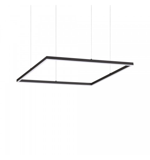 Ideal Lux ORACLE SLIM SP D070 SQUARE 3000K ON-OFF BK Mod. 259185 Lampada A Sospensione 1 Luce