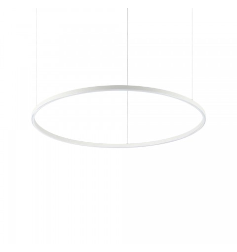 Ideal Lux ORACLE SLIM SP D090 ROUND 3000K ON-OFF WH Mod. 229478 Lampada A Sospensione 1 Luce