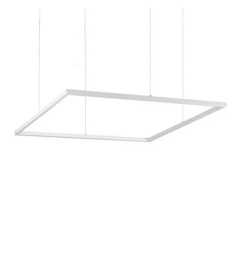 Ideal Lux ORACLE SLIM SP D090 SQUARE 3000K ON-OFF WH Mod. 259192 Lampada A Sospensione 1 Luce