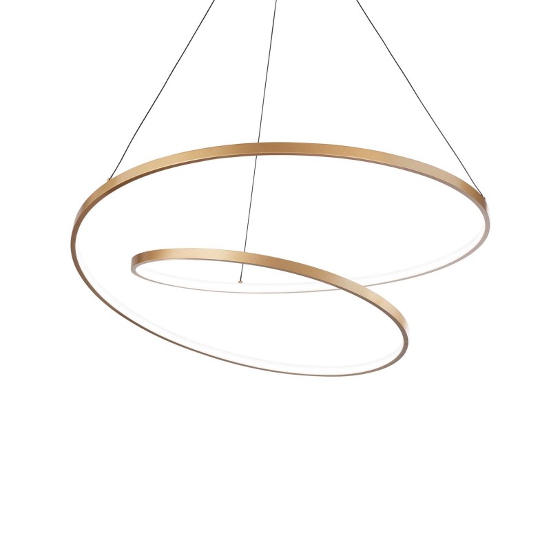 Ideal Lux OZ SP D80 ON-OFF OTTONE Mod. 269467 Lampada A Sospensione 1 Luce