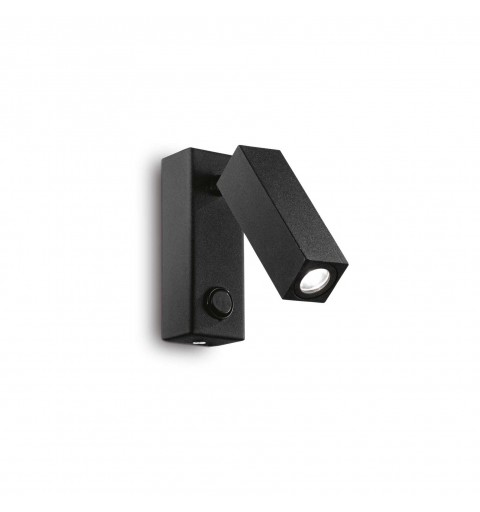 Ideal Lux PAGE AP SQUARE NERO Mod. 142241 Lampada Da Parete 1 Luce