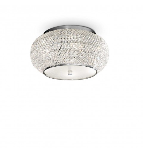 Ideal Lux PASHA' PL6 CROMO Mod. 100784 Lampada Da Soffitto 6 Luci