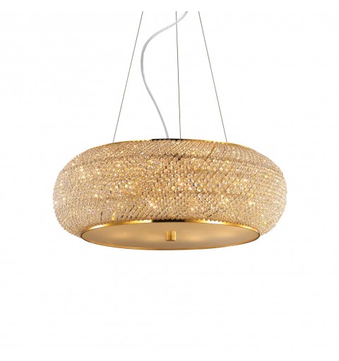 Ideal Lux PASHA' SP10 ORO Mod. 082257 Lampada A Sospensione 10 Luci