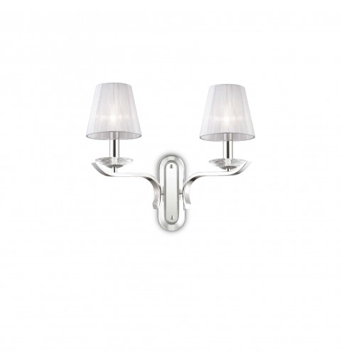 Ideal Lux PEGASO AP2 BIANCO Mod. 059211 Lampada Da Parete 2 Luci