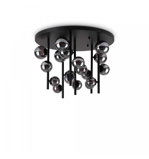 Ideal Lux PERLAGE PL18 FUME' Mod. 328386 Lampada Da Soffitto 18 Luci