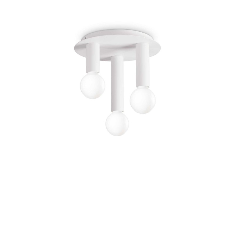 Ideal Lux PETIT PL3 BIANCO Mod. 327969 Lampada Da Soffitto 3 Luci