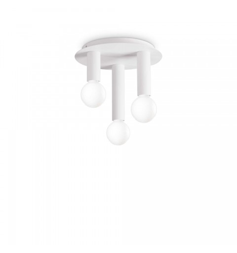 Ideal Lux PETIT PL3 BIANCO Mod. 327969 Lampada Da Soffitto 3 Luci