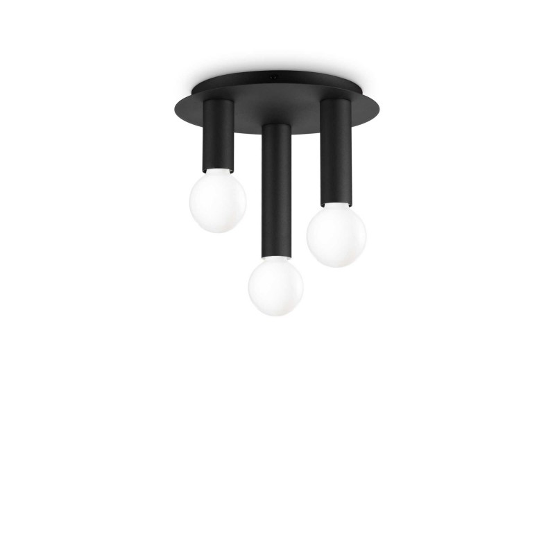 Ideal Lux PETIT PL3 NERO Mod. 327952 Lampada Da Soffitto 3 Luci