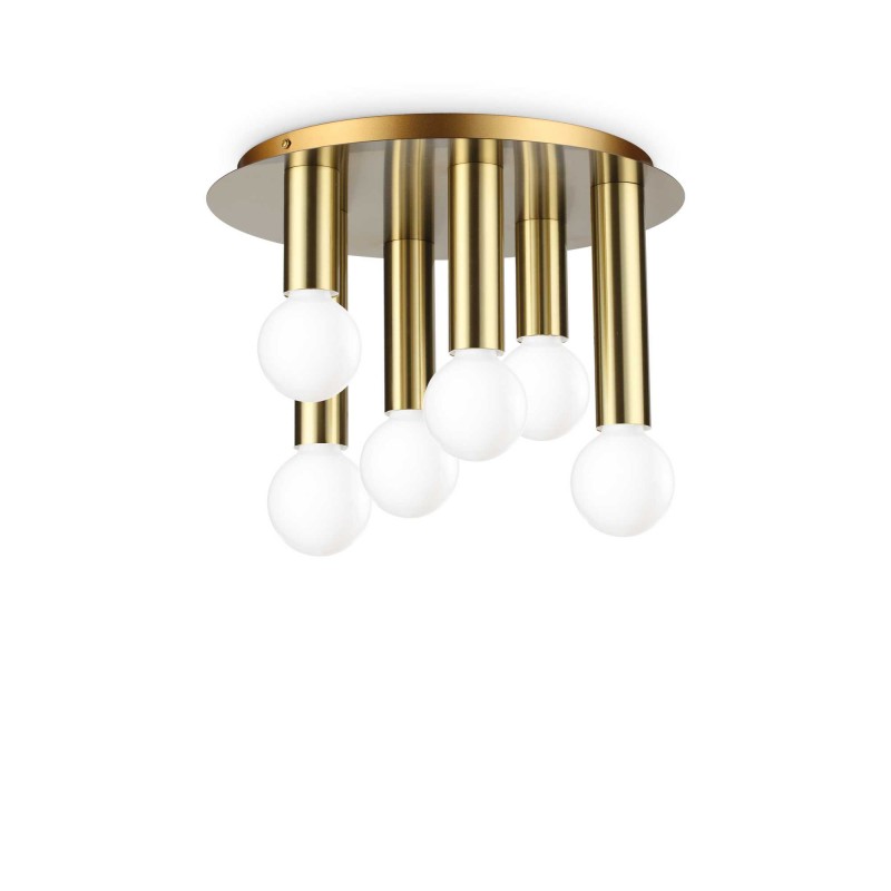 Ideal Lux PETIT PL6 OTTONE Mod. 301532 Lampada Da Soffitto 6 Luci