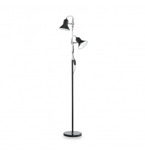 Ideal Lux POLLY PT2 NERO Mod. 061139 Lampada Da Terra 2 Luci