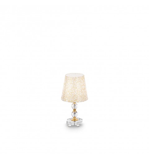 Ideal Lux QUEEN TL1 SMALL Mod. 077734 Lampada Da Tavolo 1 Luce