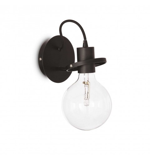 Ideal Lux RADIO AP1 NERO Mod. 119502 Lampada Da Parete 1 Luce