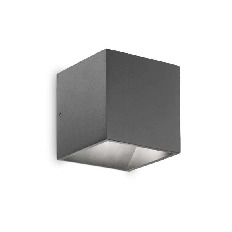 Ideal Lux RUBIK AP ANTRACITE 3000K Mod. 247083 Lampada Da Parete 1 Luce