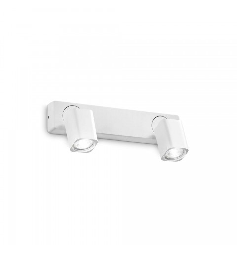 Ideal Lux RUDY AP2 SQUARE BIANCO Mod. 294803 Lampada Da Parete 2 Luci