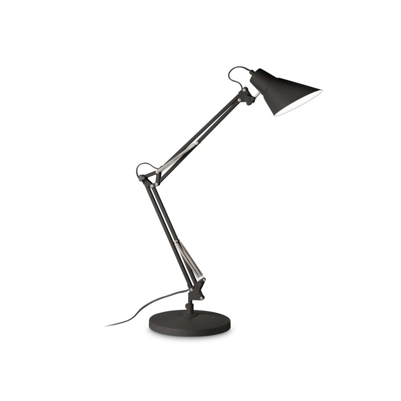 Ideal Lux SALLY TL1 TOTAL BLACK Mod. 265285 Lampada Da Tavolo 1 Luce