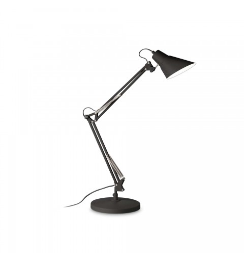 Ideal Lux SALLY TL1 TOTAL BLACK Mod. 265285 Lampada Da Tavolo 1 Luce