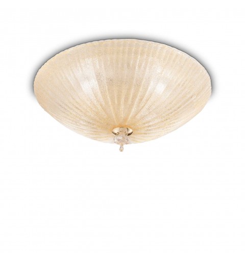 Ideal Lux SHELL PL6 AMBRA Mod. 140193 Lampada Da Soffitto 6 Luci