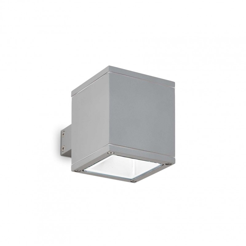 Ideal Lux SNIF AP1 SQUARE GRIGIO Mod. 118666 Lampada Da Parete 1 Luce