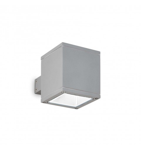 Ideal Lux SNIF AP1 SQUARE GRIGIO Mod. 118666 Lampada Da Parete 1 Luce