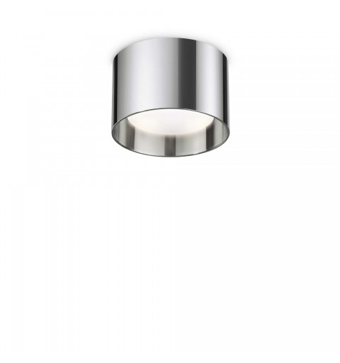 Ideal Lux SPIKE PL1 ROUND CROMO Mod. 310886 Lampada Da Soffitto 1 Luce