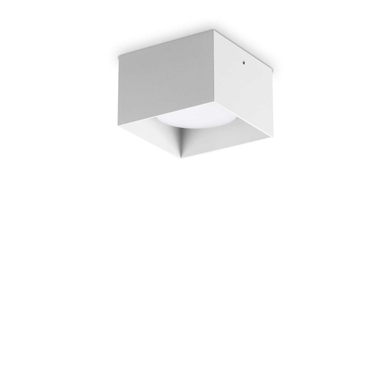 Ideal Lux SPIKE PL1 SQUARE BIANCO Mod. 317489 Lampada Da Soffitto 1 Luce